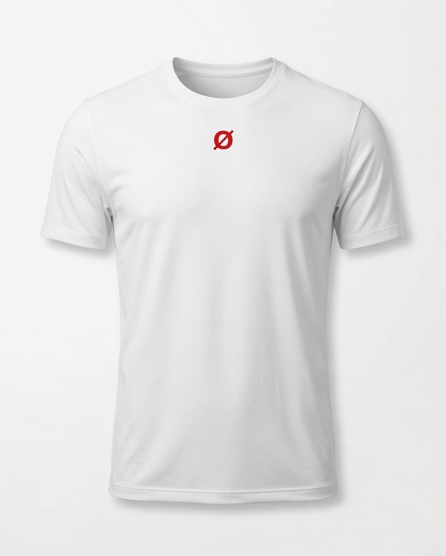 Camiseta Poliamida Silence White